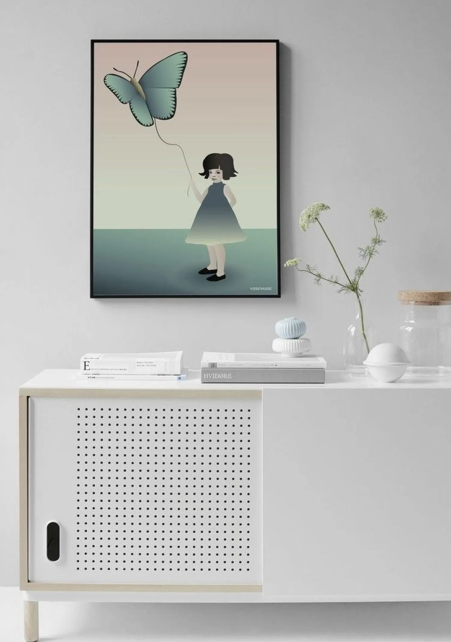 Outlet VISSEVASSE - The Girl With The Butterfly (50x70 cm)