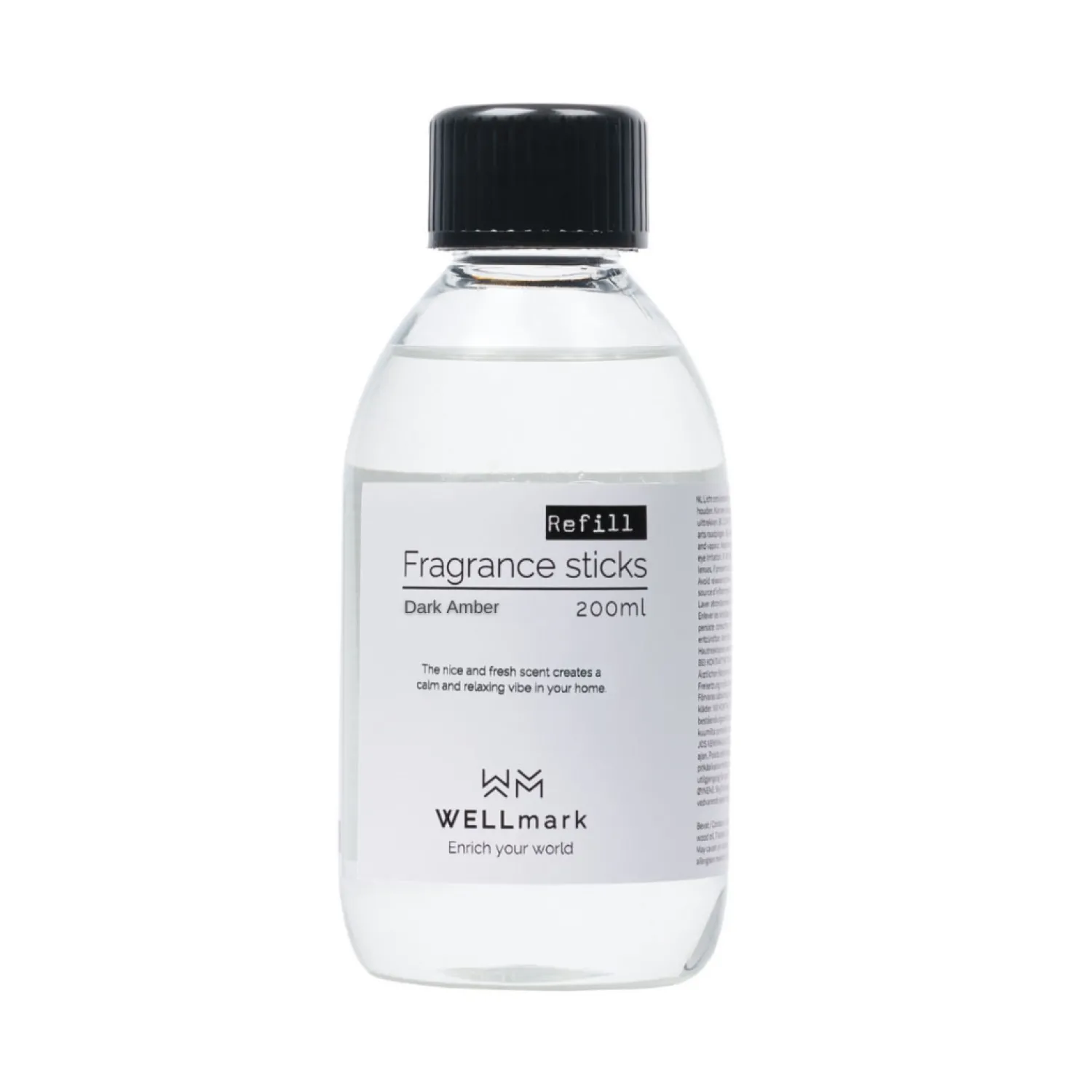 Online WELLmark - Refill bottle fragrance sticks dark amber
