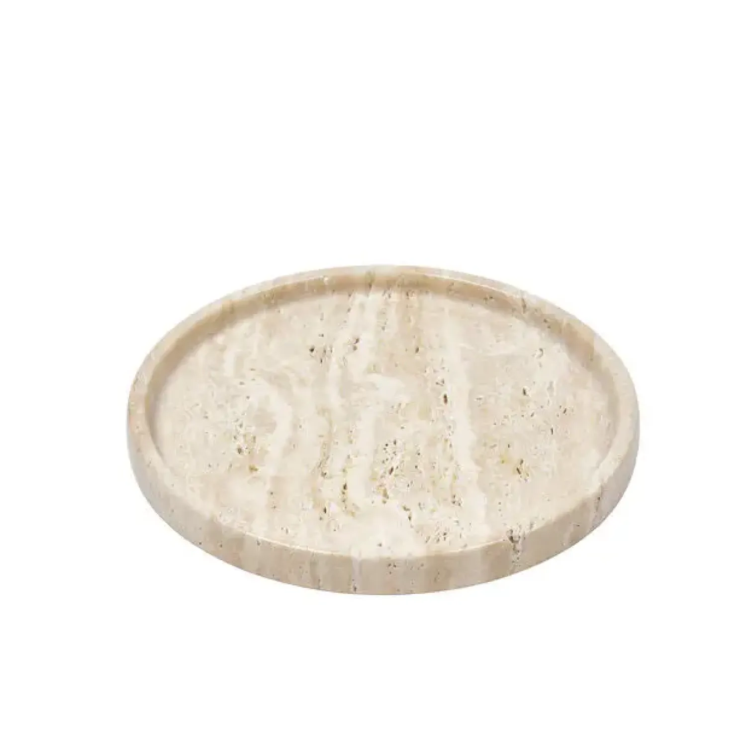 Discount WELLmark - Rund Travertine bakke - Beige - Ø27 cm