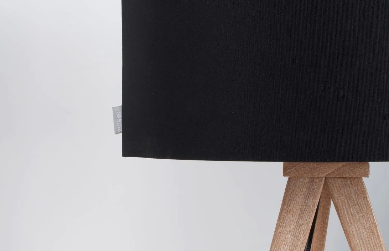 Sale Zuiver - Bordlampe TRIPOD WOOD - Sort